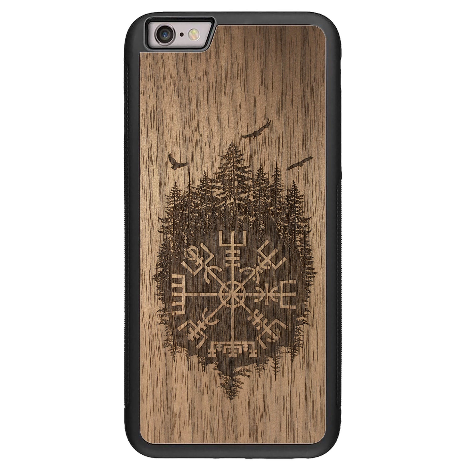 Wooden Case for iPhone 6/6S Plus Viking Compass Vegvisir