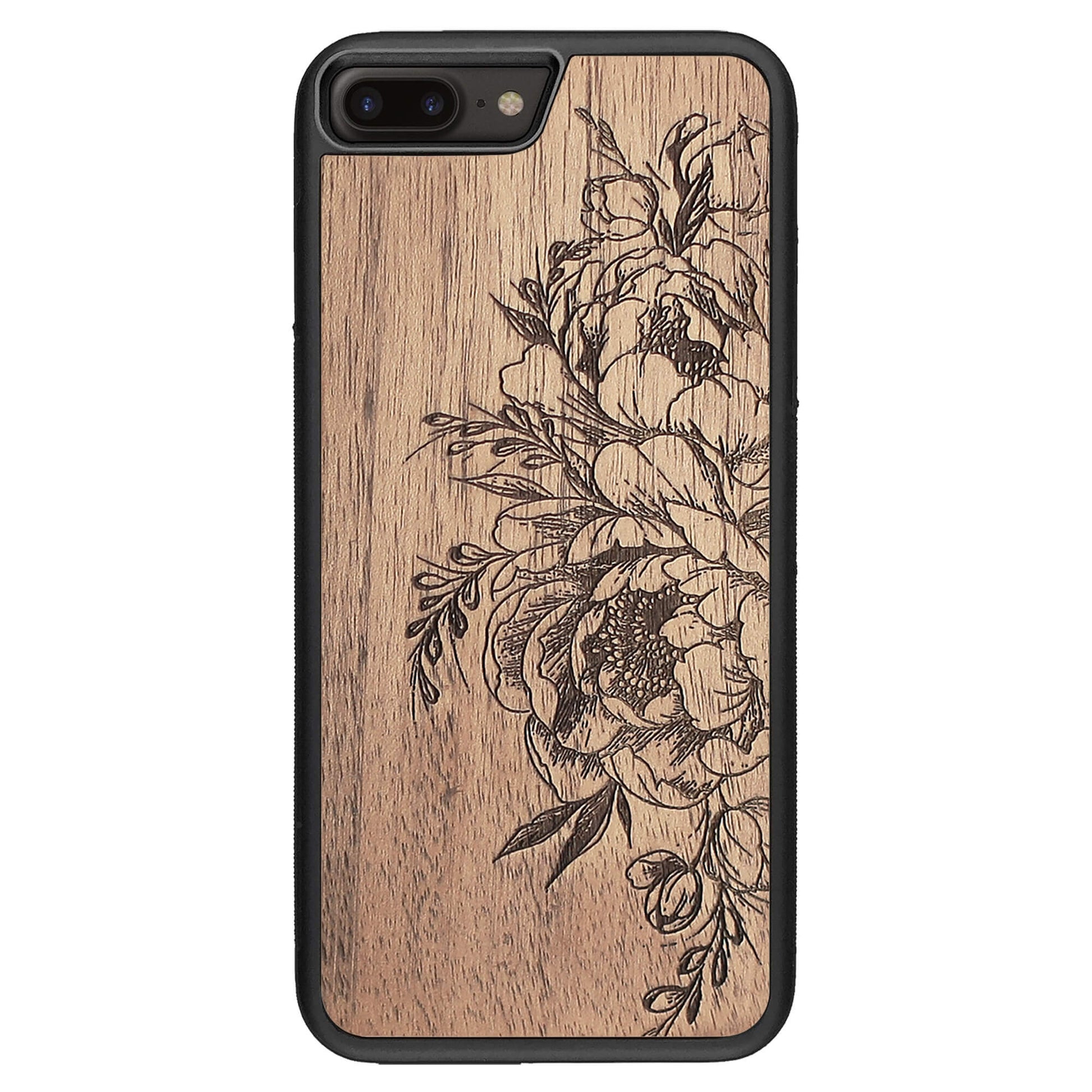 Wooden Case for iPhone 7 Plus Flowers