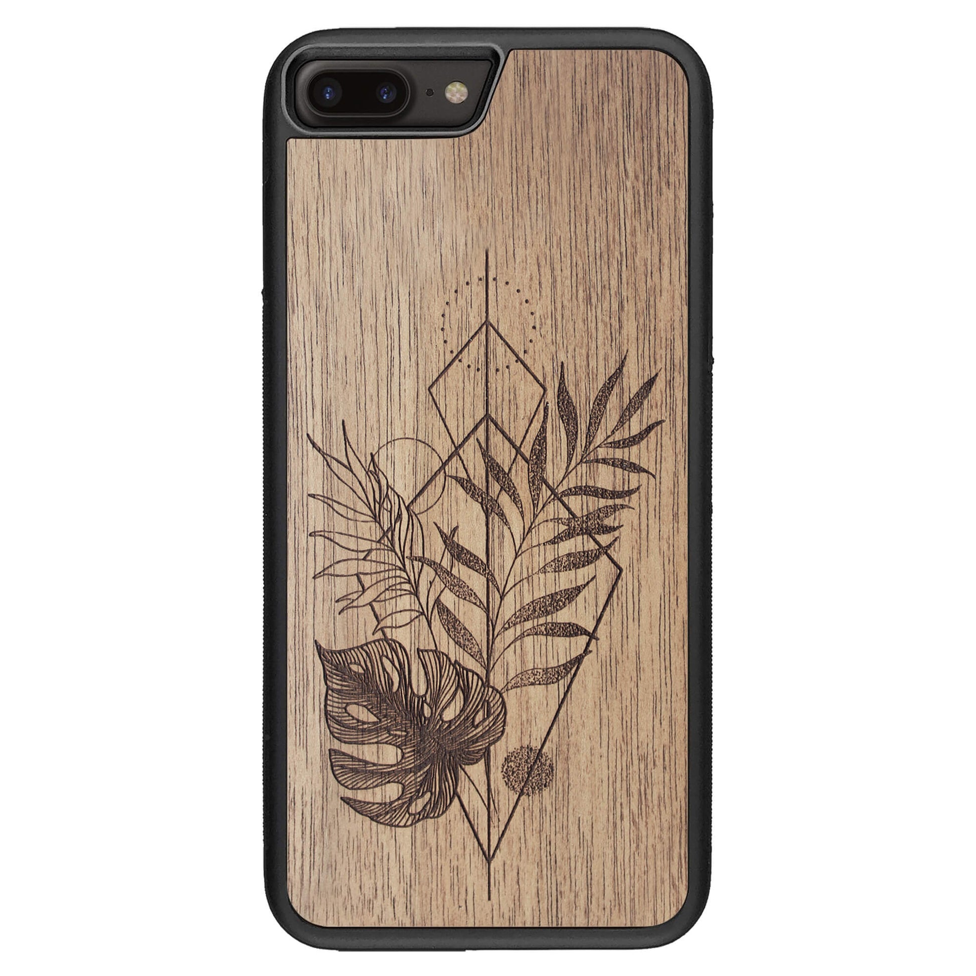 Wooden Case for iPhone 7 Plus Monstera