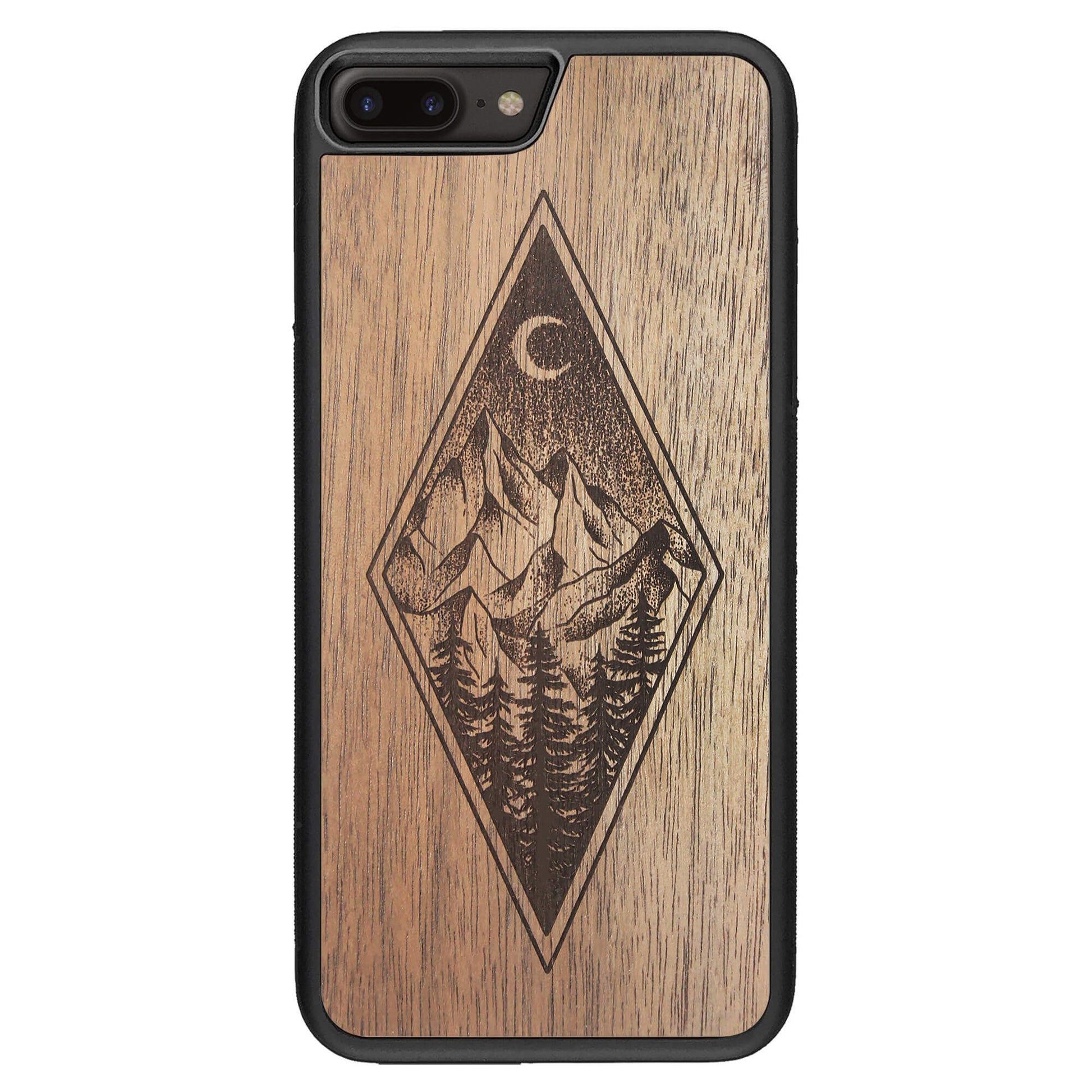 Wooden Case for iPhone 7 Plus Mountain Night