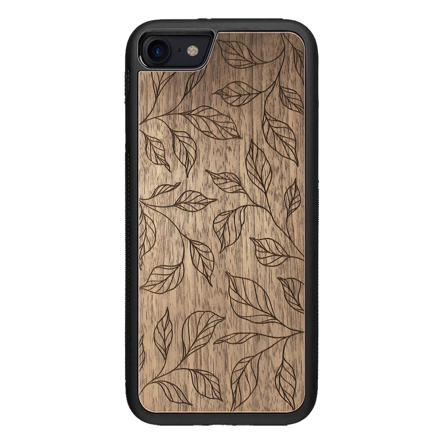 Wooden Case for iPhone SE [2020] Botanical Leaves