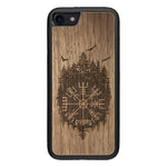 Wooden Case for iPhone 7 Viking Compass Vegvisir