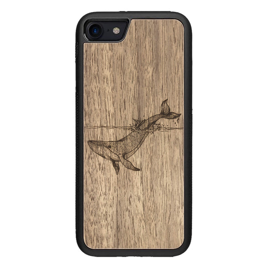 Wooden Case for iPhone SE [2022] Whale