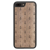 Wooden Case for iPhone 8 Plus Anchor