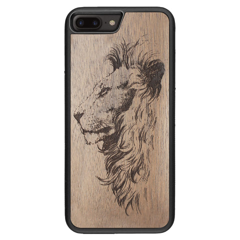 Wooden Case for iPhone 8 Plus Lion
