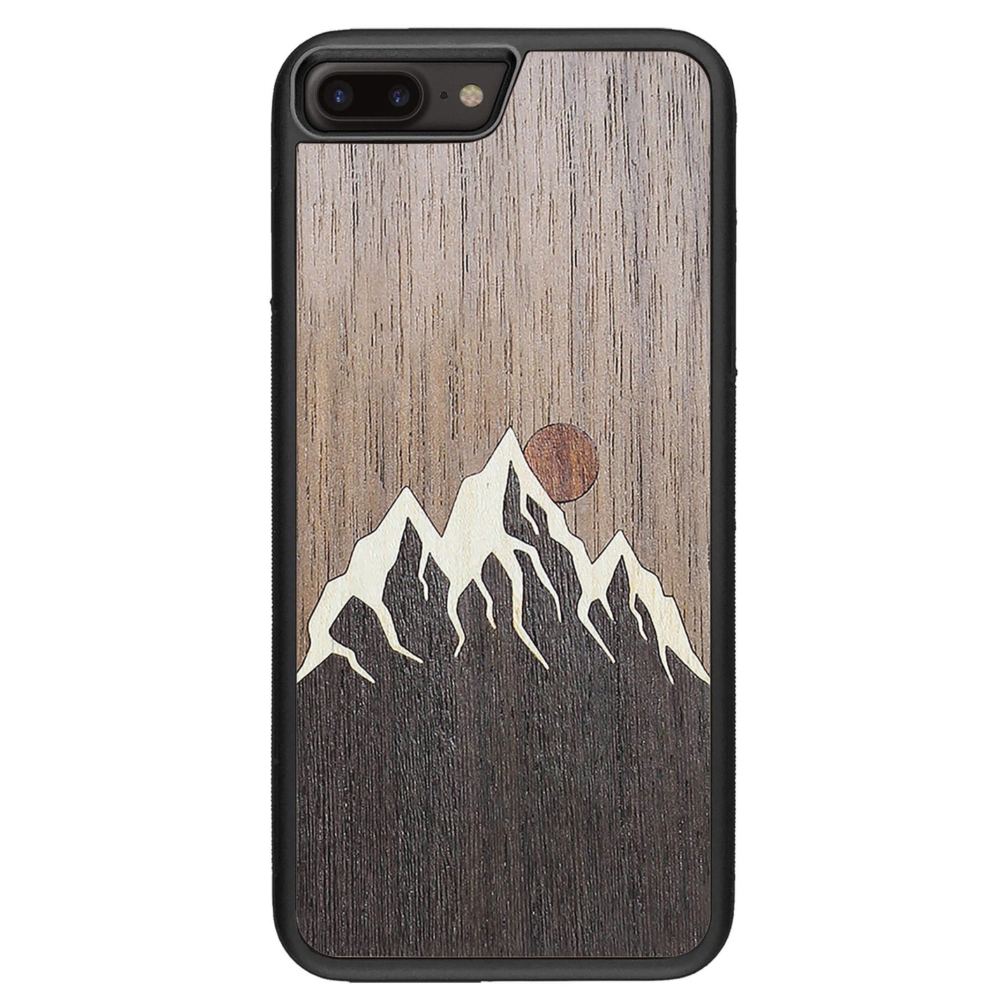 Wooden Case for iPhone 8 Plus Mountain