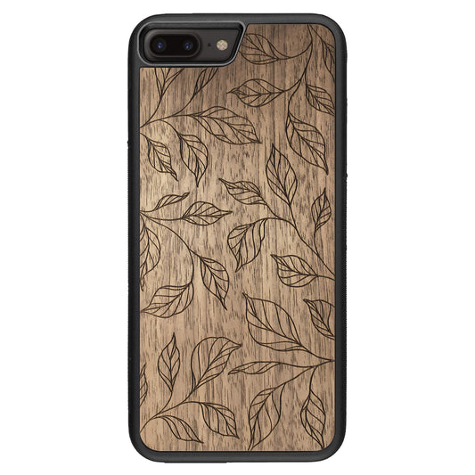 Wooden Case for iPhone 8 Plus Botanical Leaves