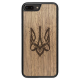 Wooden Case for iPhone 8 Plus Ukrainian Trident Trizub