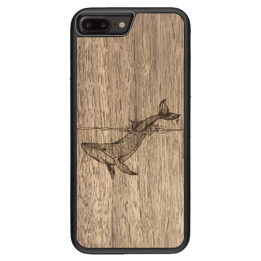 Wooden Case for iPhone 8 Plus Whale