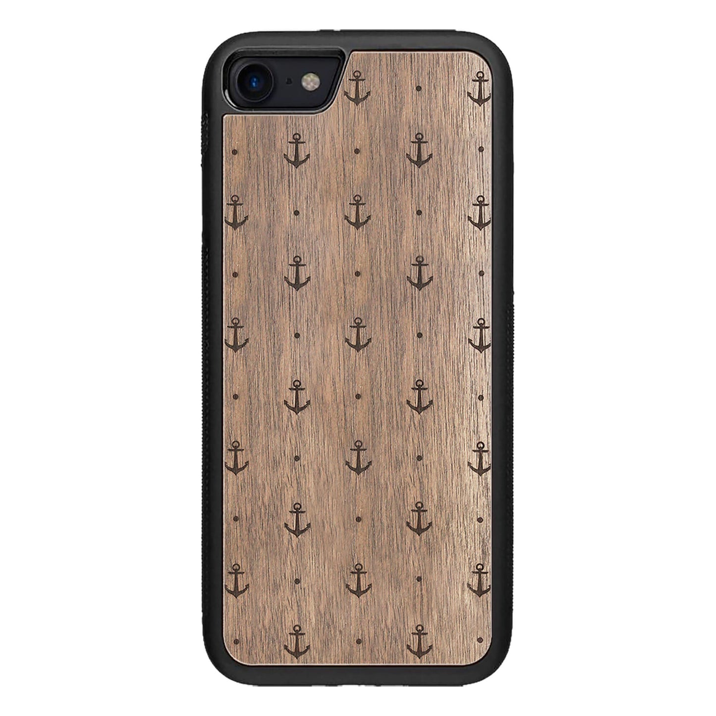 Wooden Case for iPhone SE 2 generation case Anchor