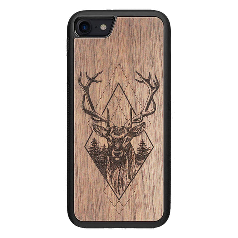Wooden Case for iPhone SE 2 generation case Deer