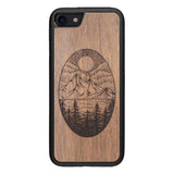 Wooden Case for iPhone SE 2 generation case Landscape
