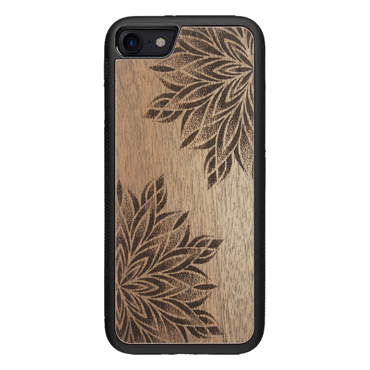 Wood Case for iPhone SE 3 generation case Mandala