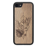 Wooden Case for iPhone SE [2022] Monstera