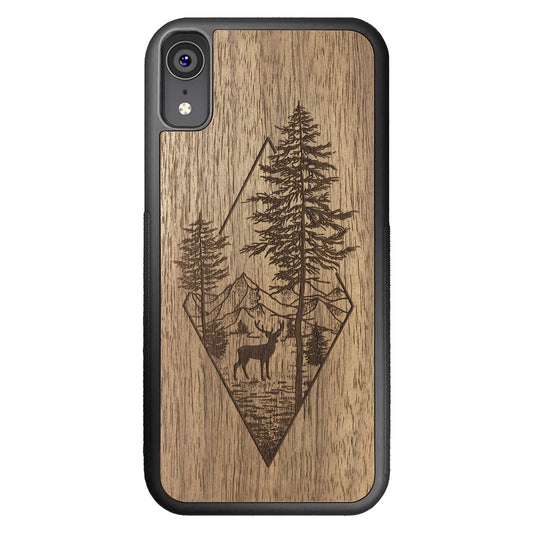 Wooden Case for iPhone XR Deer Woodland