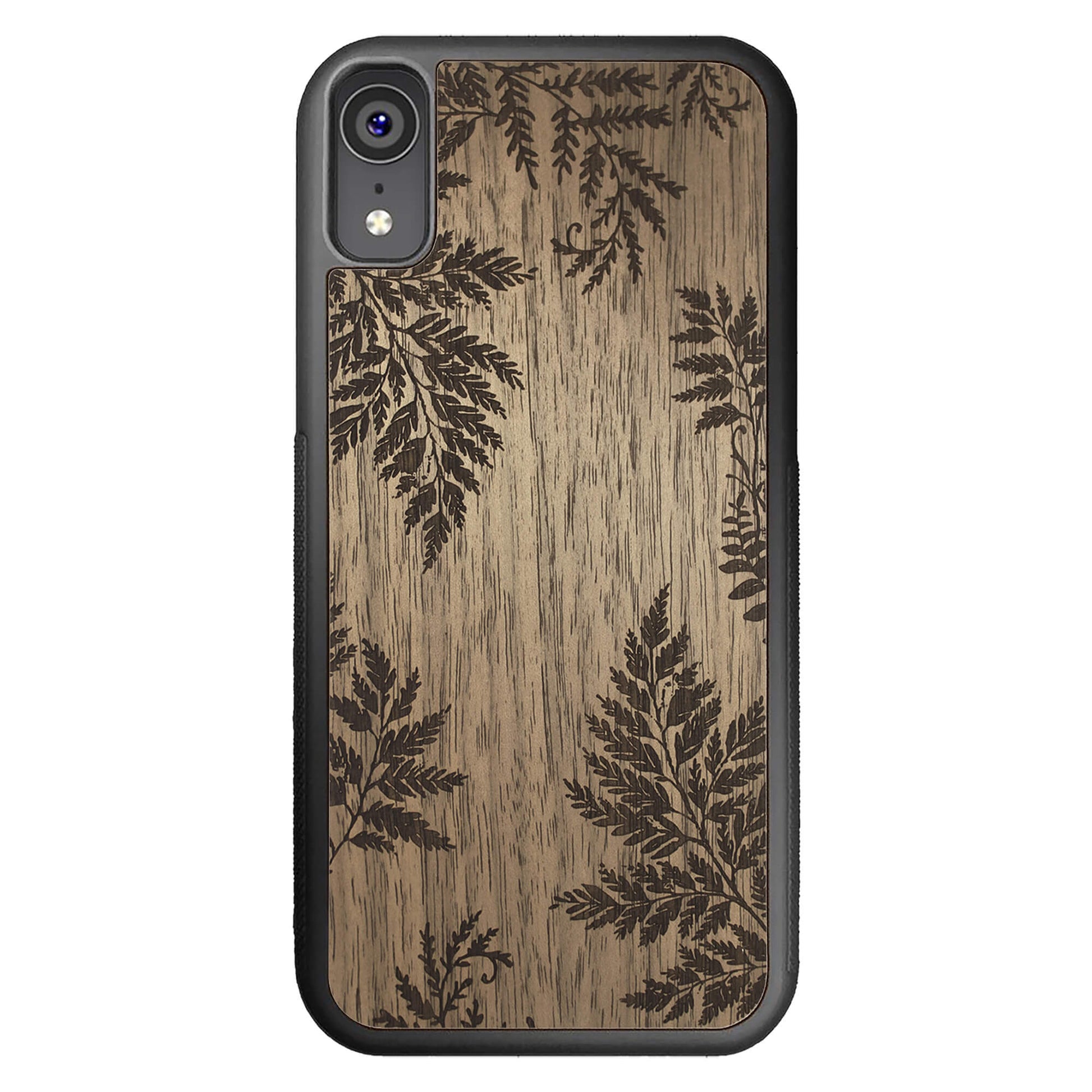 Wooden Case for iPhone XR Botanical Fern