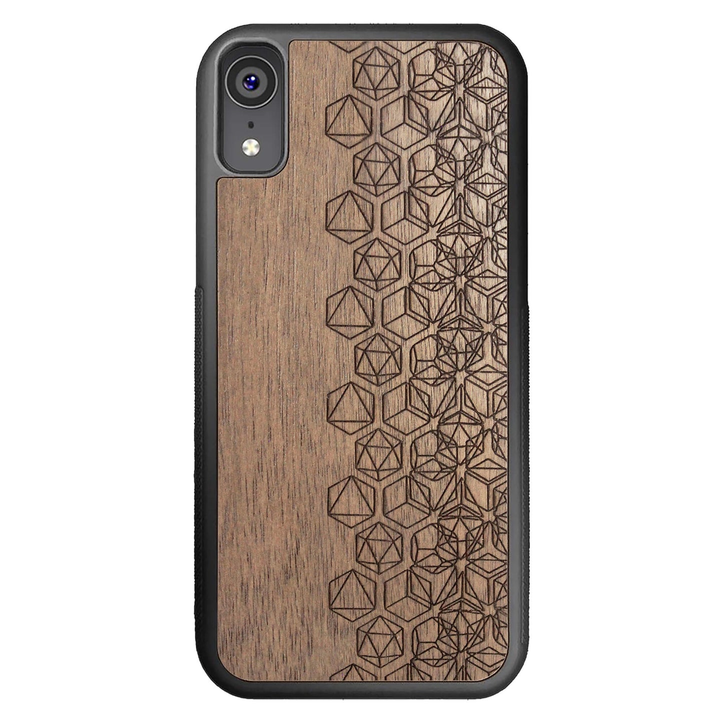 Wooden Case for iPhone XR Geometric