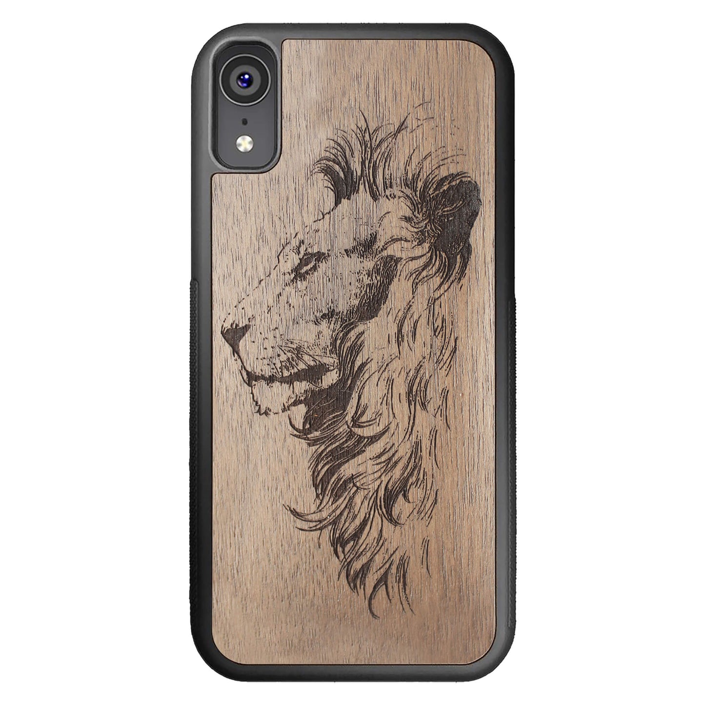 Wooden Case for iPhone XR Lion