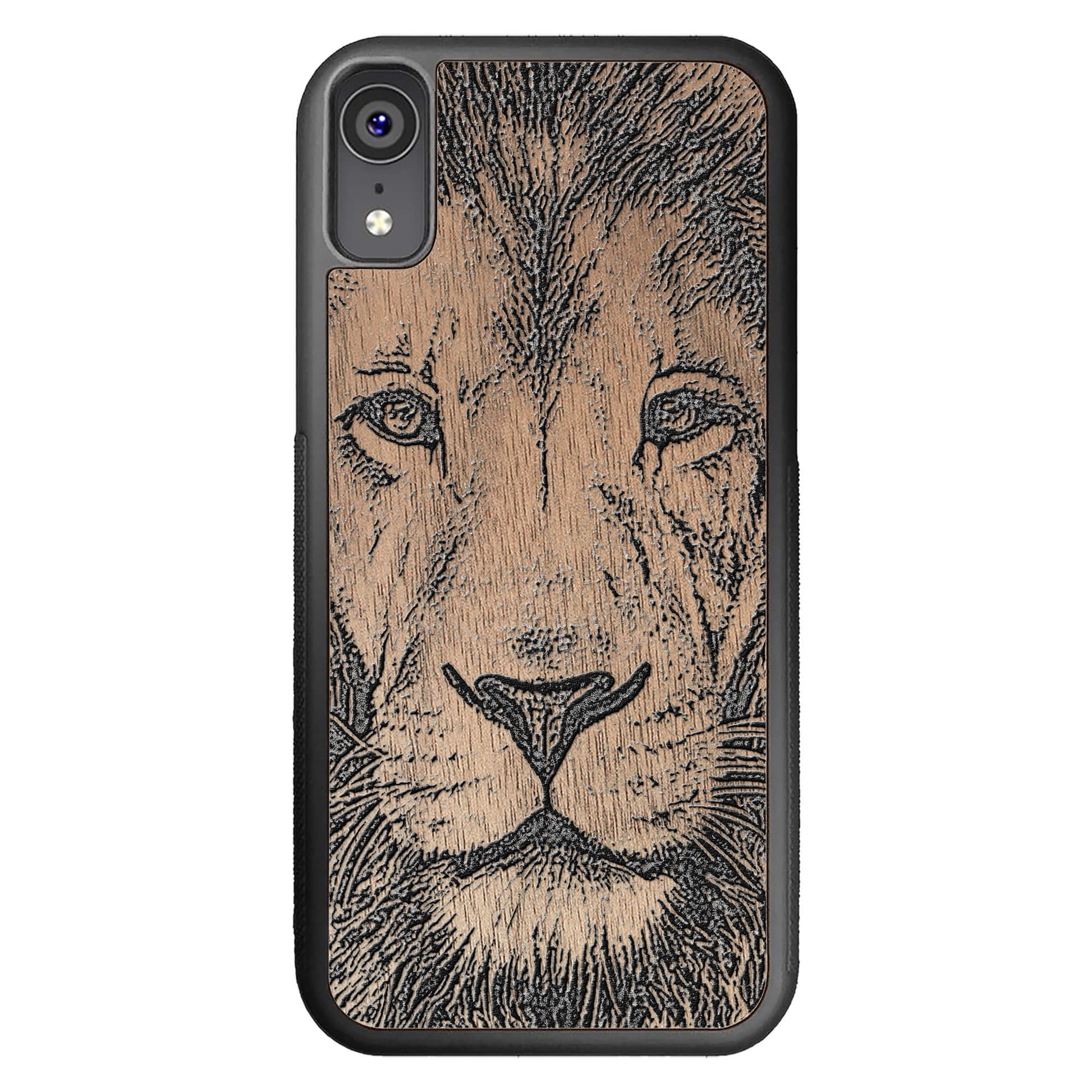 Wood Case for iPhone XR Lion