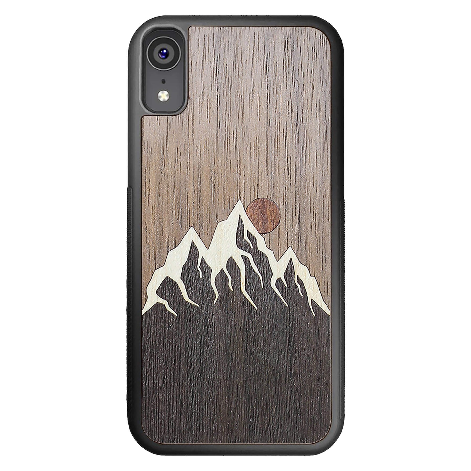 Wooden Case for iPhone XR Mountain