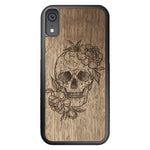 Wooden Case for iPhone XR Skull