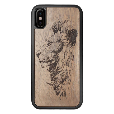Wooden Case for iPhone XS/X Lion