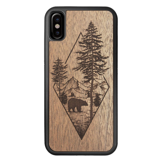 Wooden Case for iPhone XS/X Woodland Bear