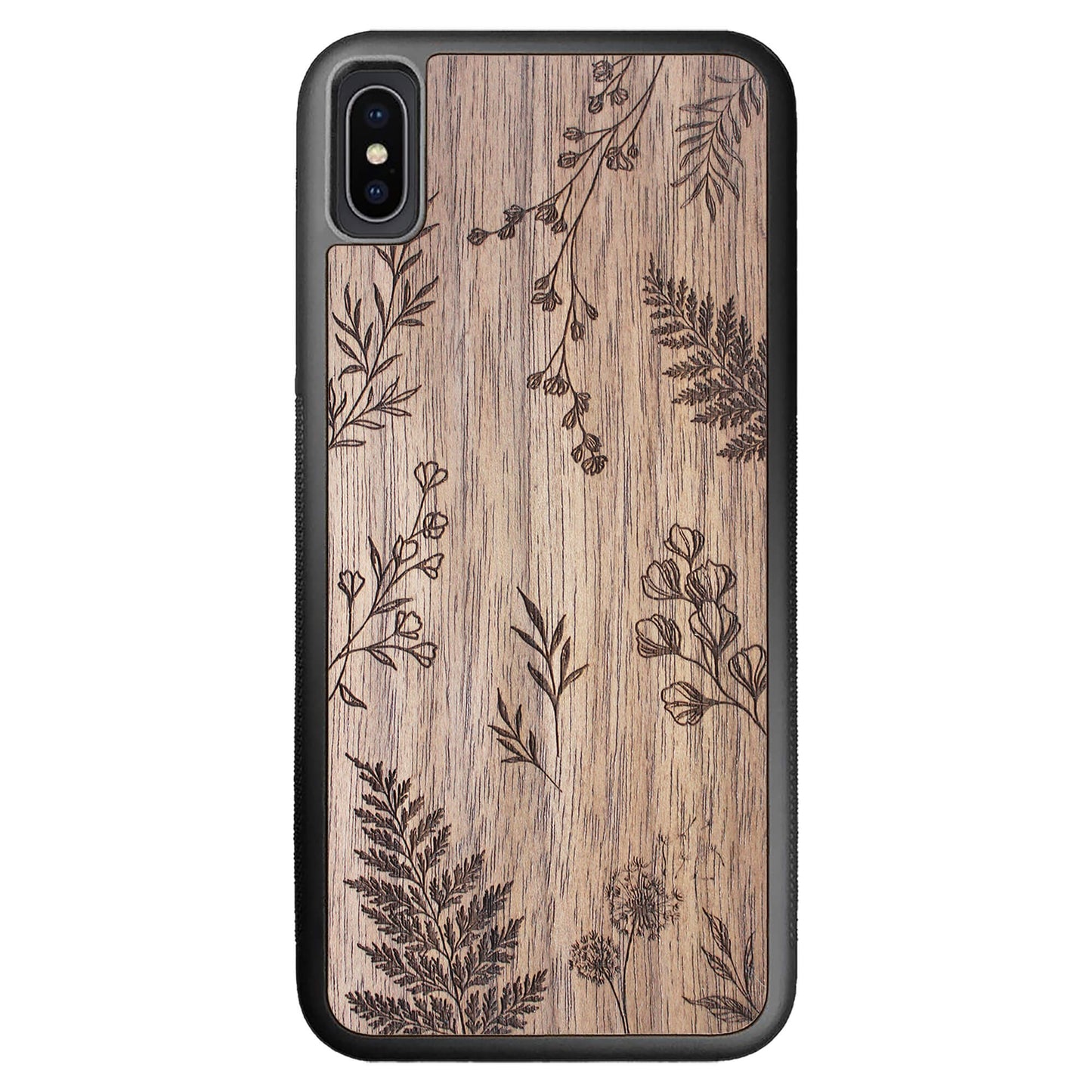 Wooden Case for iPhone XS Max Botanical