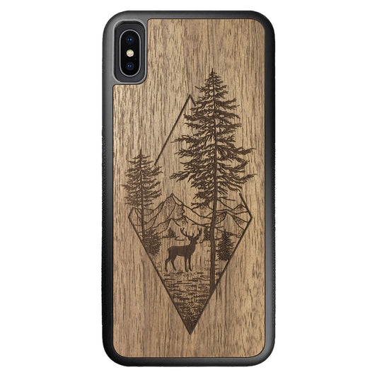 Wooden Case for iPhone XS Max Deer Woodland