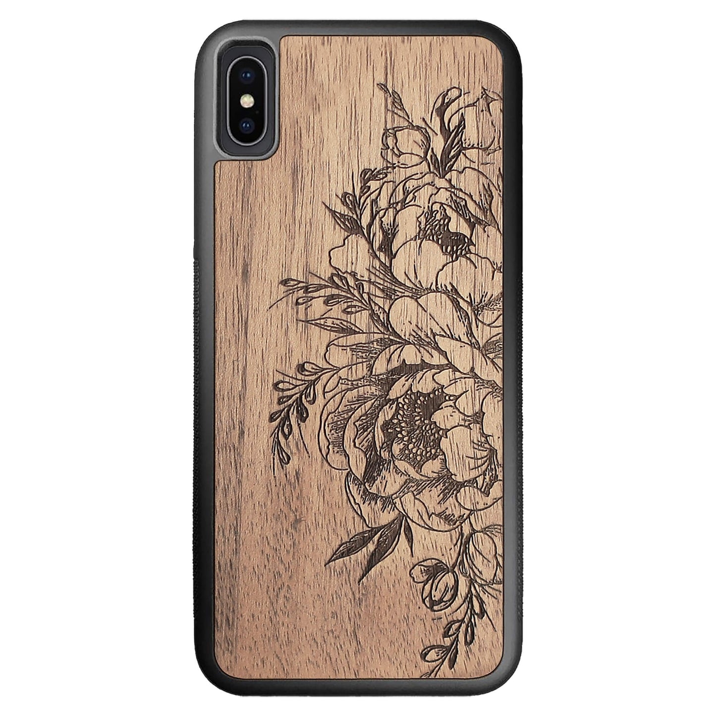 Wooden Case for iPhone XS Max Flowers