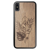 Wooden Case for iPhone XS Max Monstera