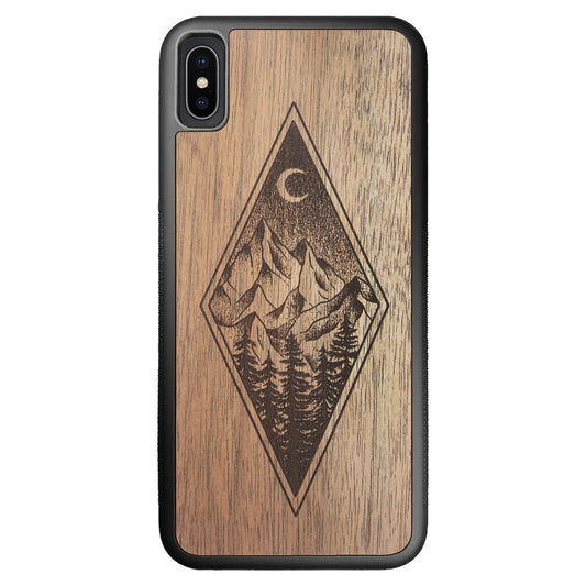 Wooden Case for iPhone XS Max Mountain Night