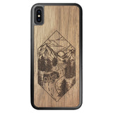 Wooden Case for iPhone XS Max Mountain Road