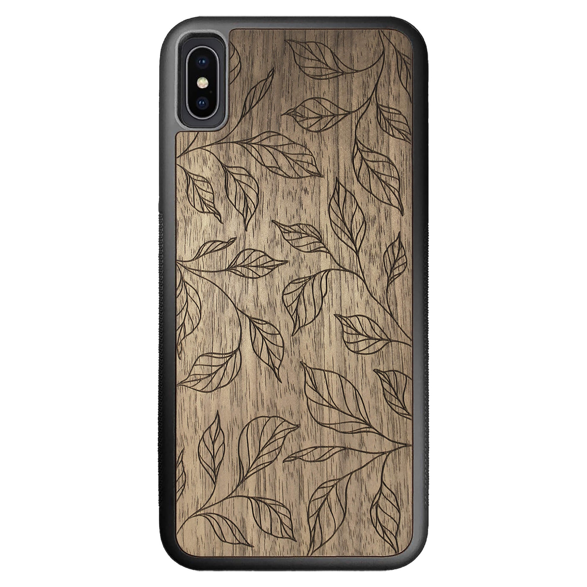 Wooden Case for iPhone XS Max Botanical Leaves
