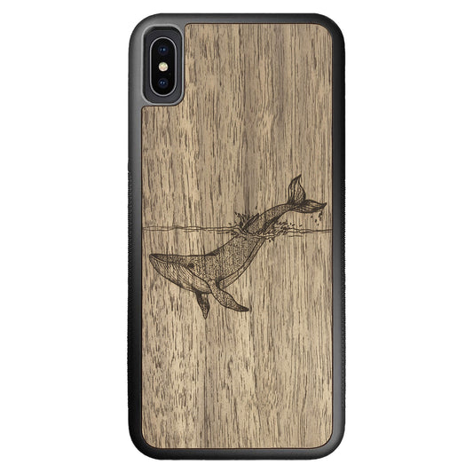 Wooden Case for iPhone XS Max Whale