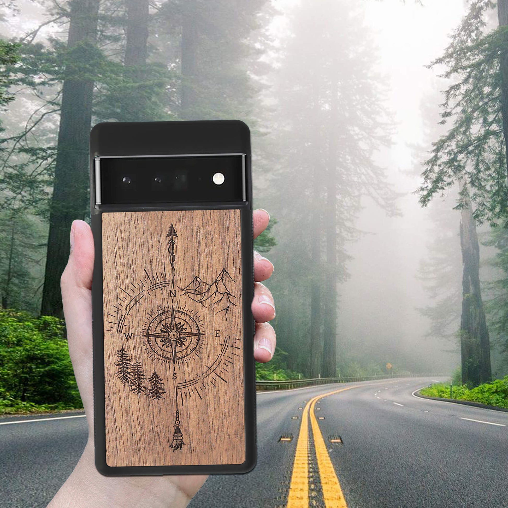 Wood Google Pixel 6 Pro Case Just Go