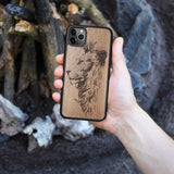 Wood iPhone Case XS/X Lion