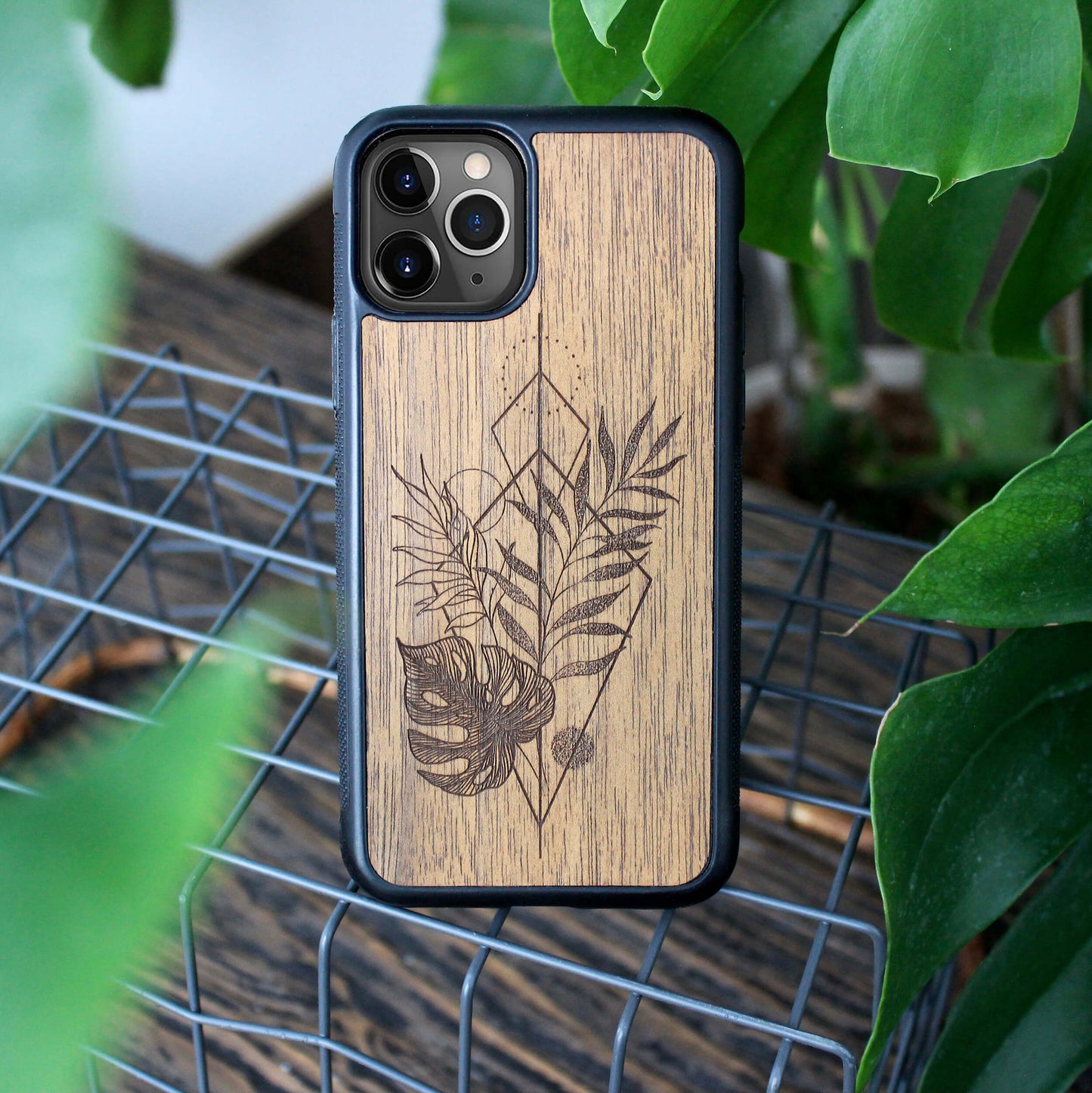 Wood iPhone 6 Case Monstera