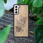 Wood Galaxy S20 Ultra Case Monstera