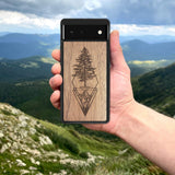 Wood Google Pixel 4A 5G Case Picea