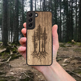 Wood Galaxy S10 Plus Case Pines