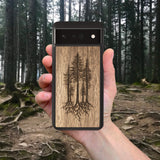 Wood Google Pixel 5A 5G Case Pines