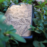 Botanical Leaves engraved design WOODGRAW