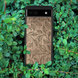 Wood Pixel 5 Case Botanical Leaves