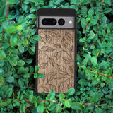 Wood Pixel 7 Pro Case Botanical Leaves