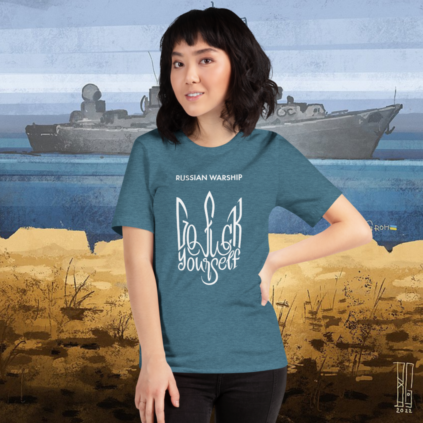 Russian Warship Go Fuck Yourself - Ukraine T Shirt, Unisex Graphic Tee Shirts