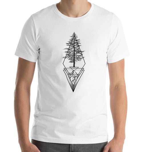 Mountain Picea - Cotton Graphic Tees, Shirts for Men, Tee Shirts for Women