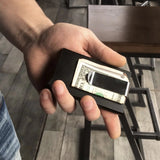 Picea - Metal Credit Card Holder with Wooden front