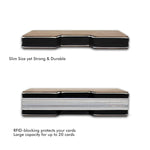 Geometry - Wooden Credit Card Holder with Money Clip Wallet