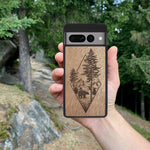 Wood Google Pixel 7 Case Woodland Bear